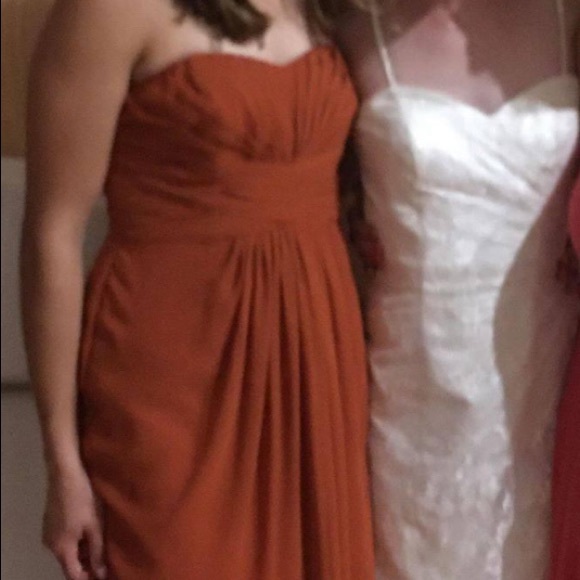 Orange bridesmaid dress - Picture 4 of 4